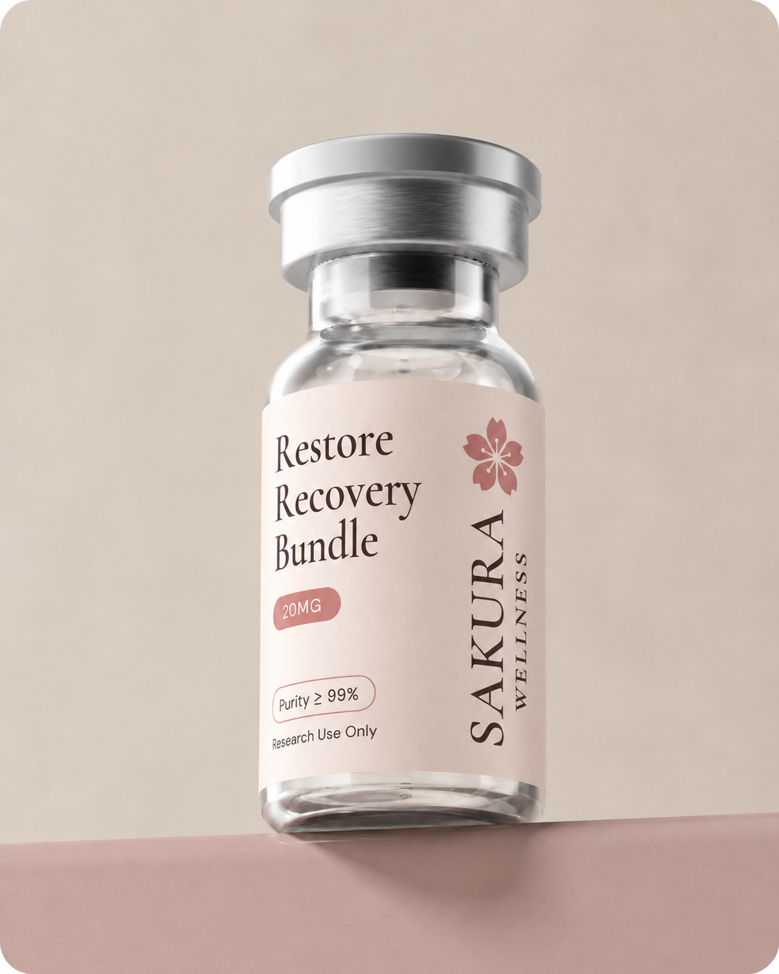Restore Recovery Bundle Sakura Wellness vial